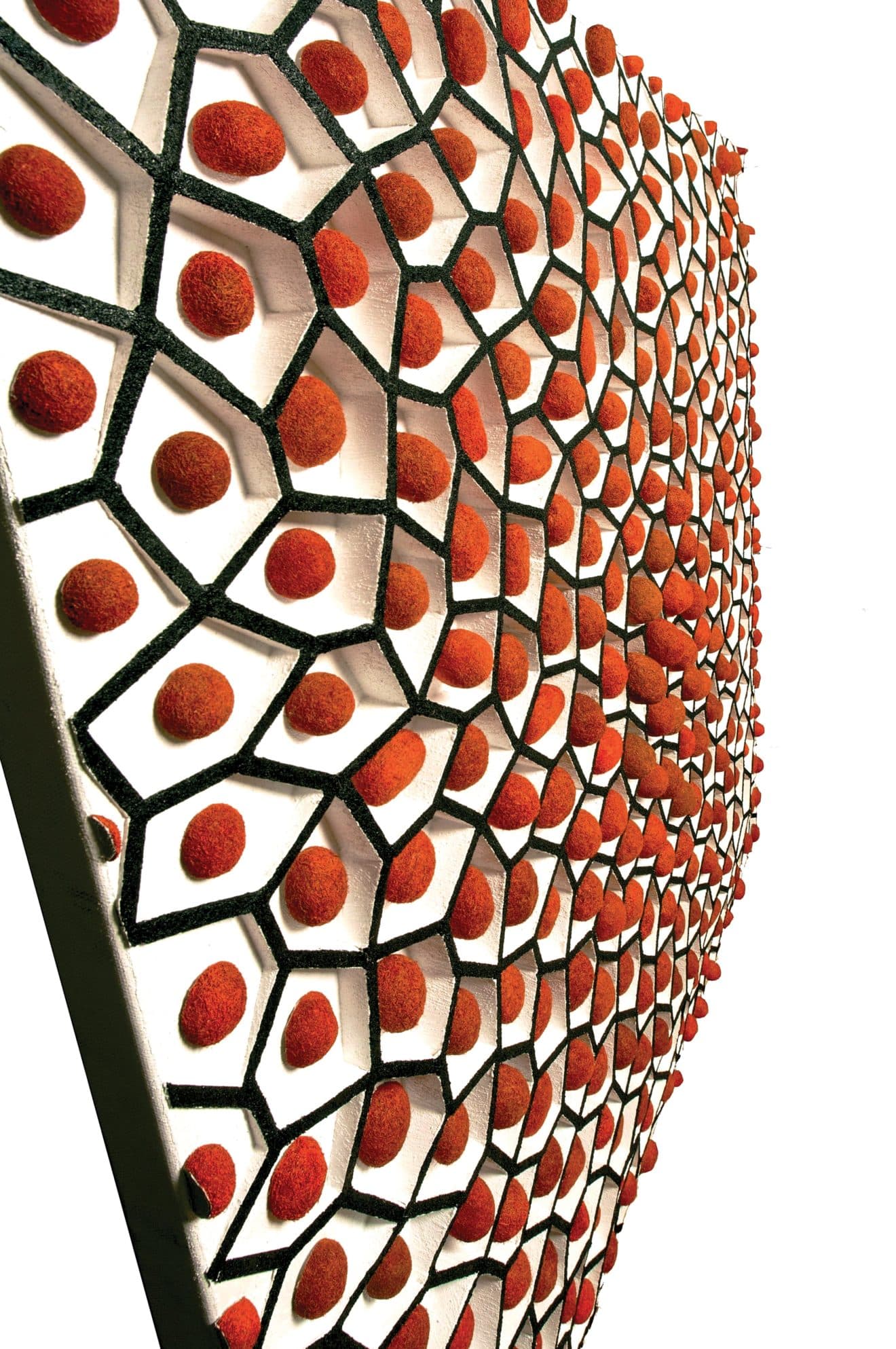 Composition 2017 side view showing depth and texture