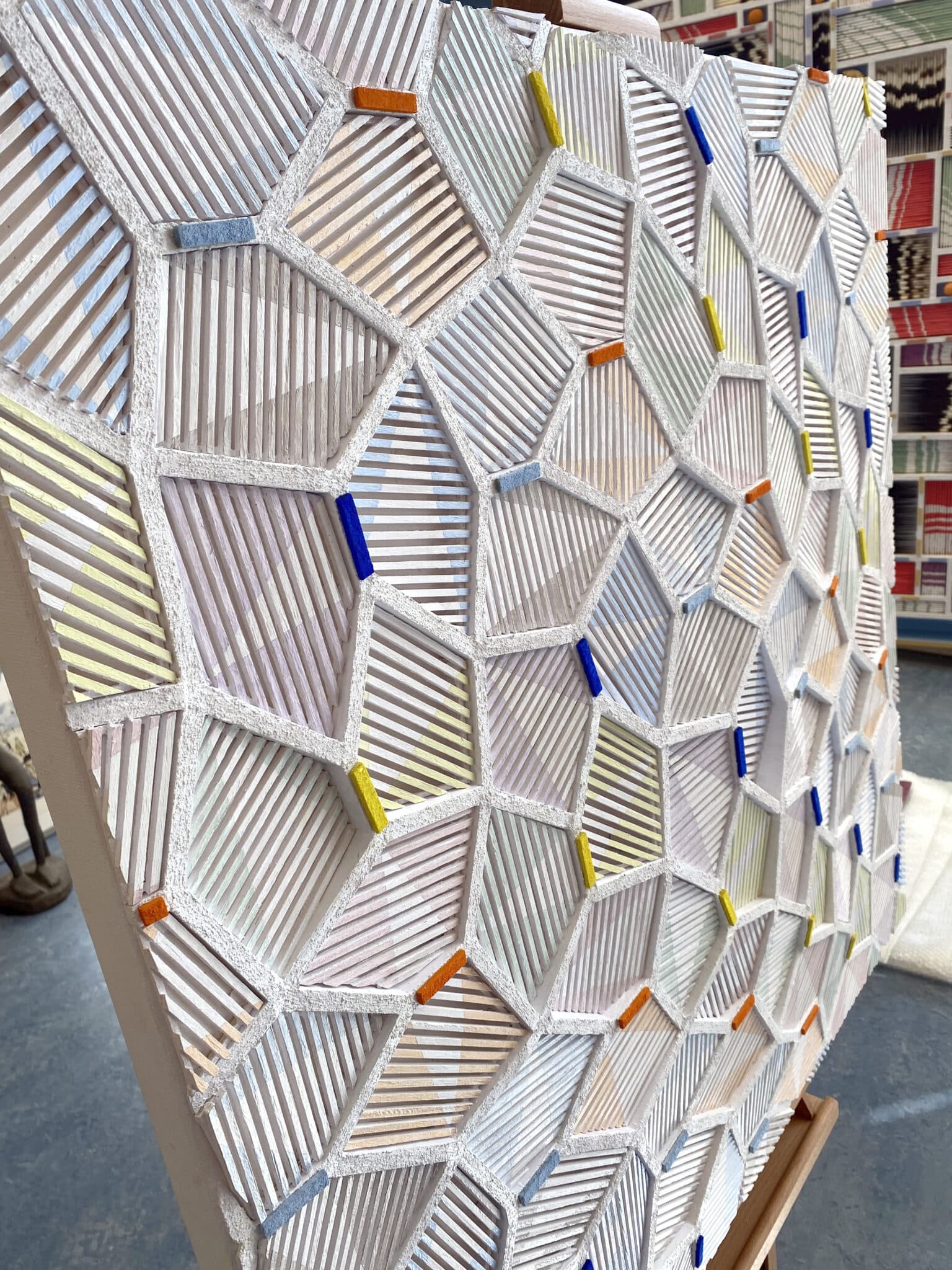 Sideview of the artwork