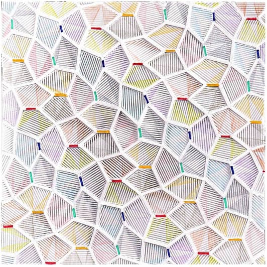 Study on paper using a print in grey tones