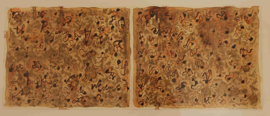 Frank Lodeizen 1992 tobacco curls artwork