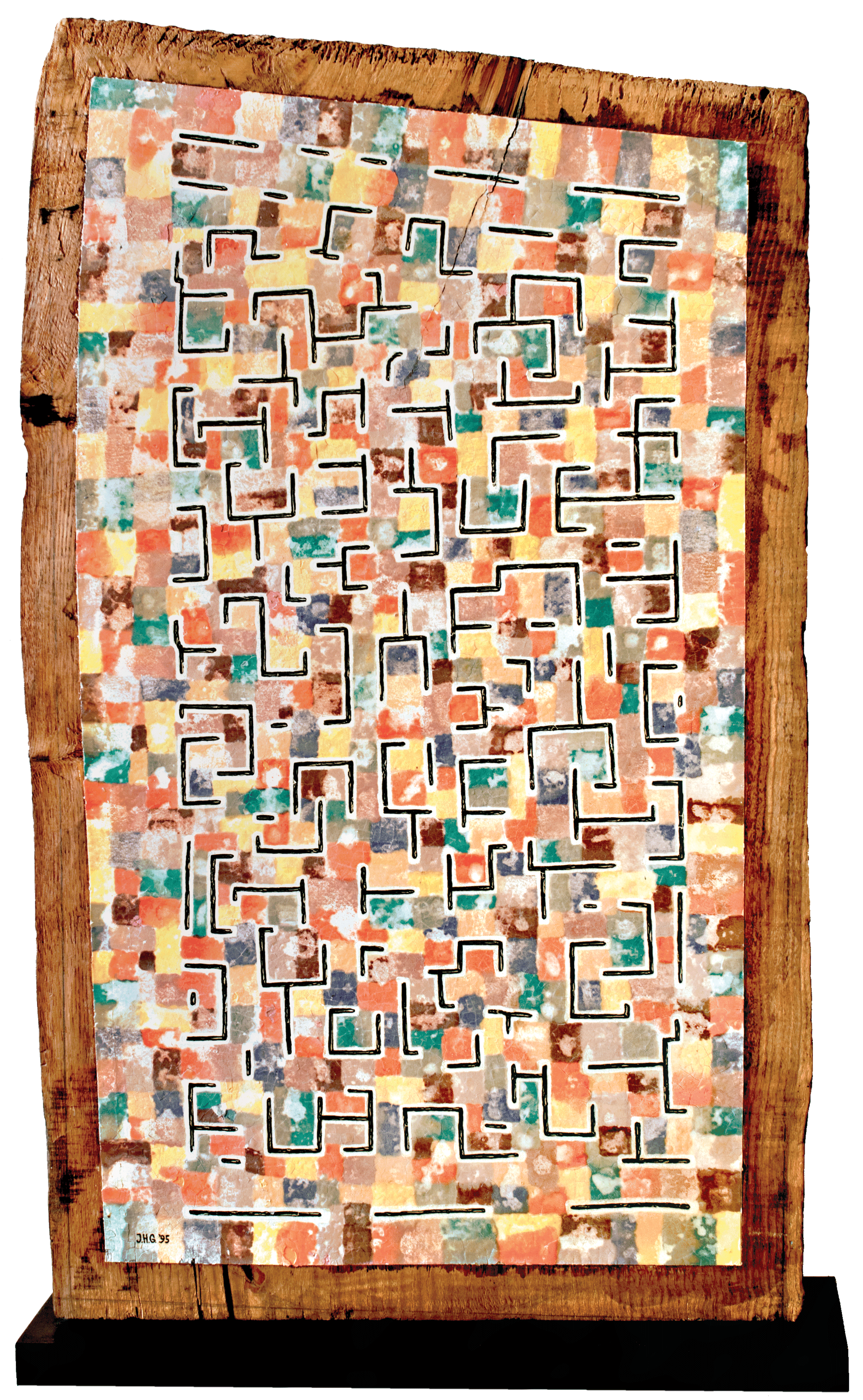 Composition on Tuscan Oak Wood