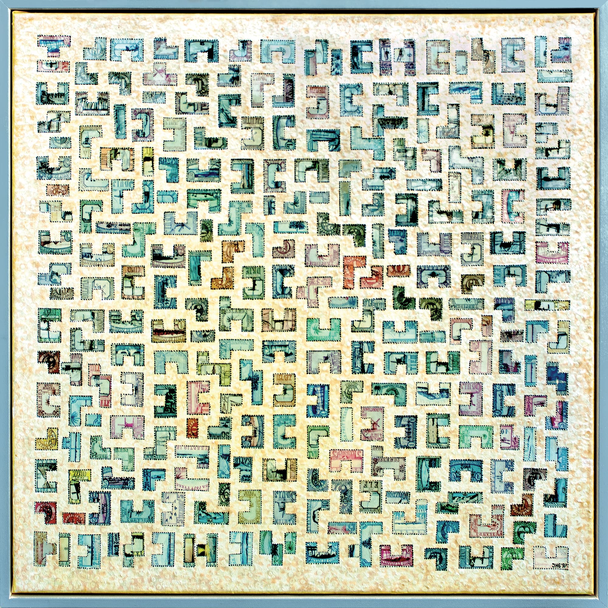 Division of the plane with stamps