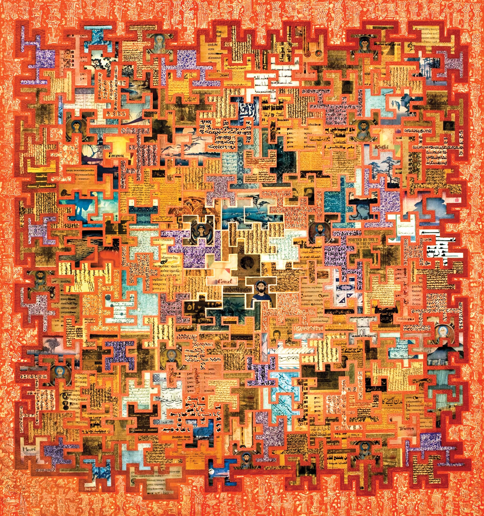 Tiling with handwritings
